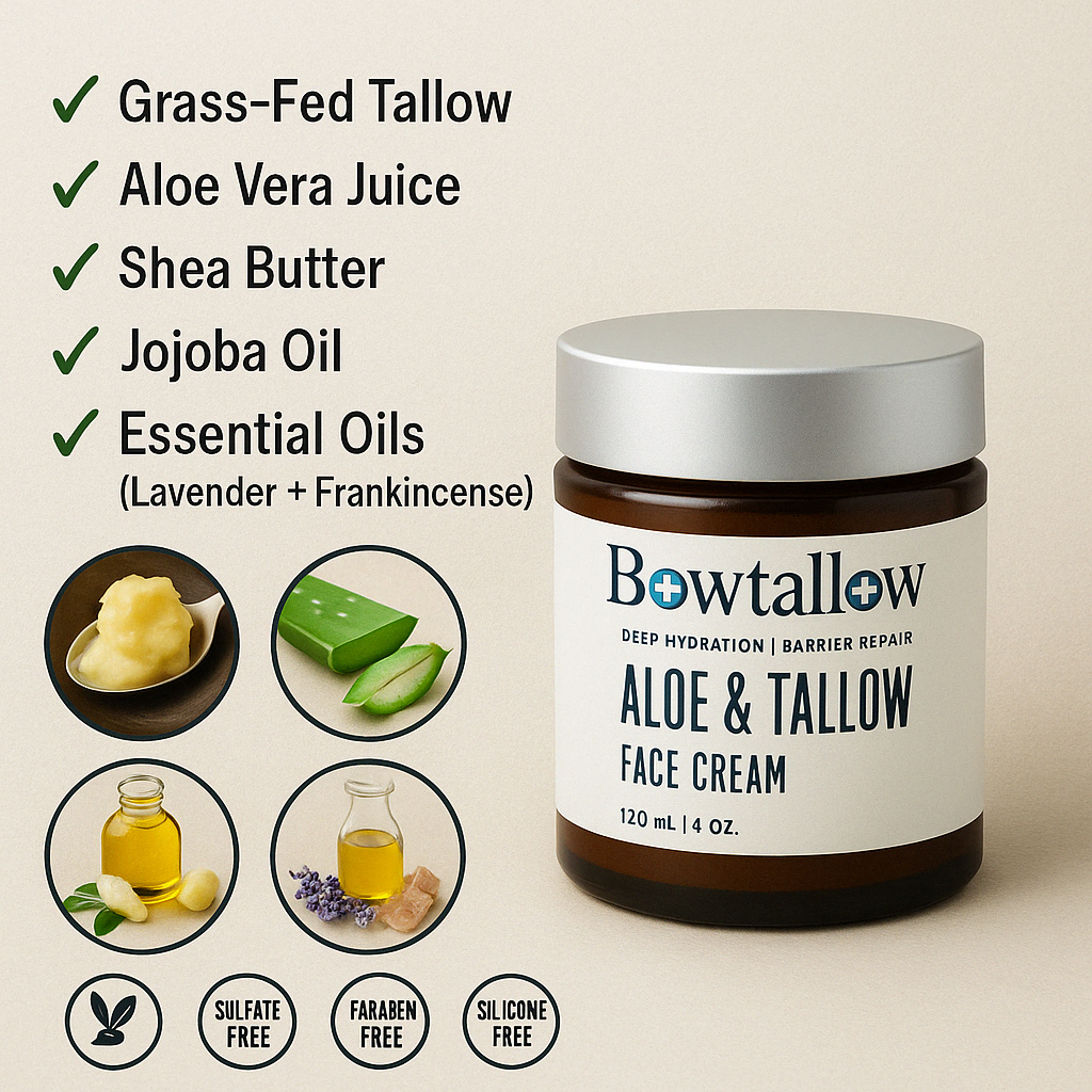 Bow Tallow - Aloe and Tallow Face Moisturizer